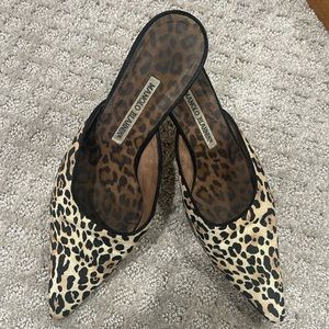 Manolo Blahnik Leopard Kitten Heels
